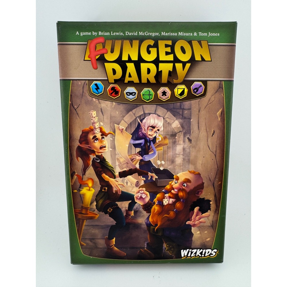 WizKids‎ Fungeon Party Board Game Fantasy Dungeon Crawler Dexterity Party Game